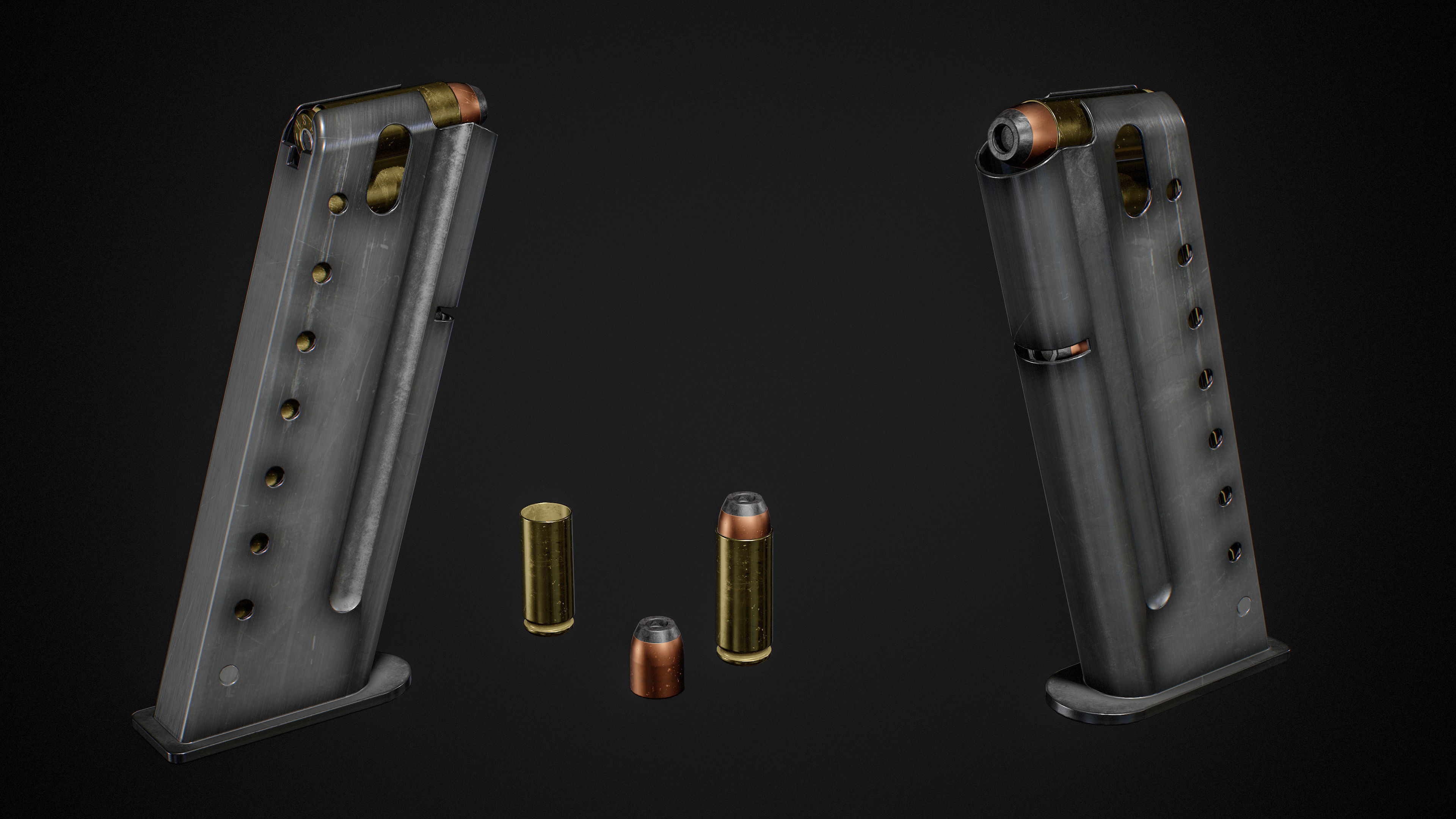 Desert Eagle FPS Animation Low-poly 3D model_8