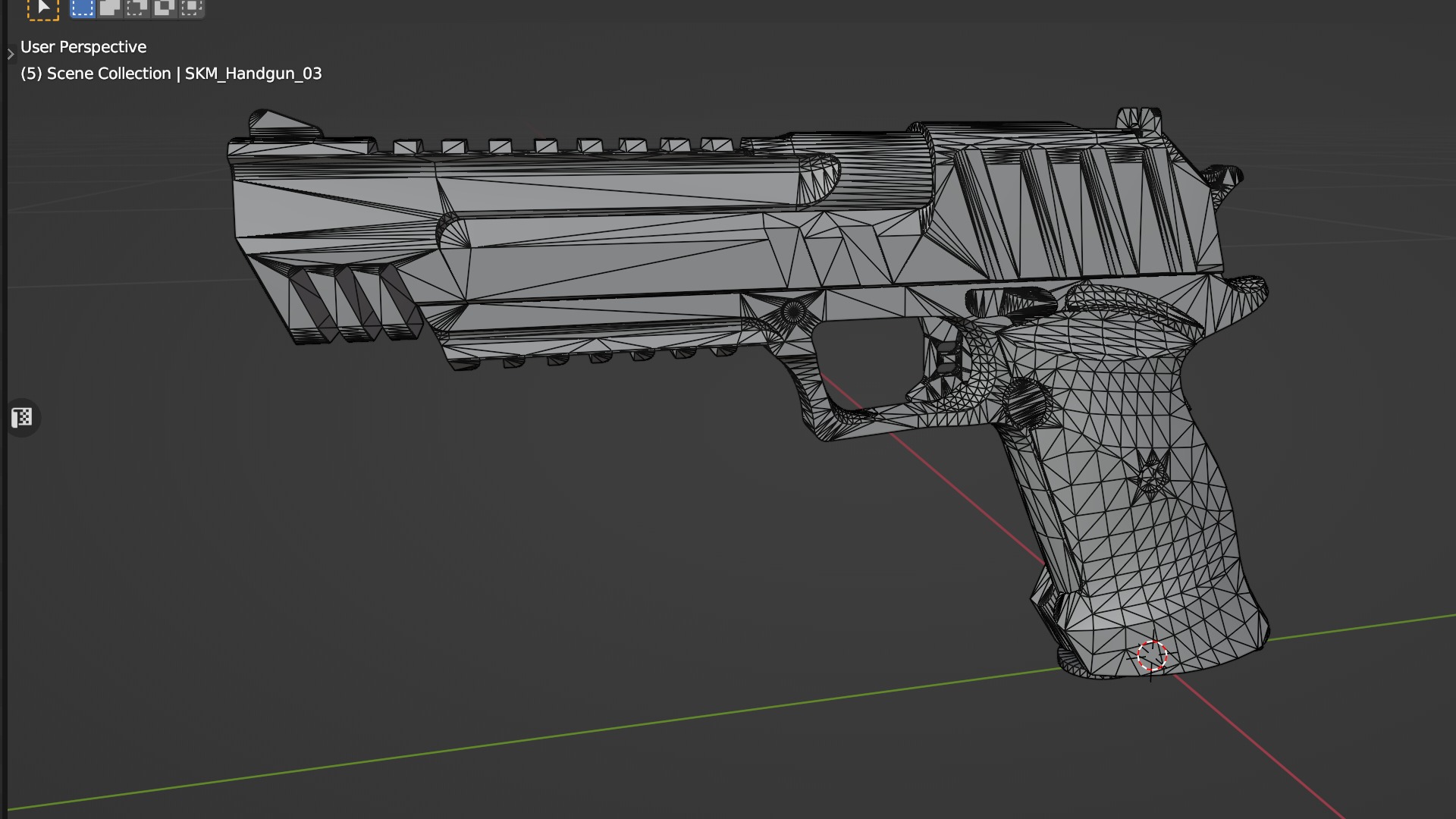 Desert Eagle FPS Animation Low-poly 3D model_12