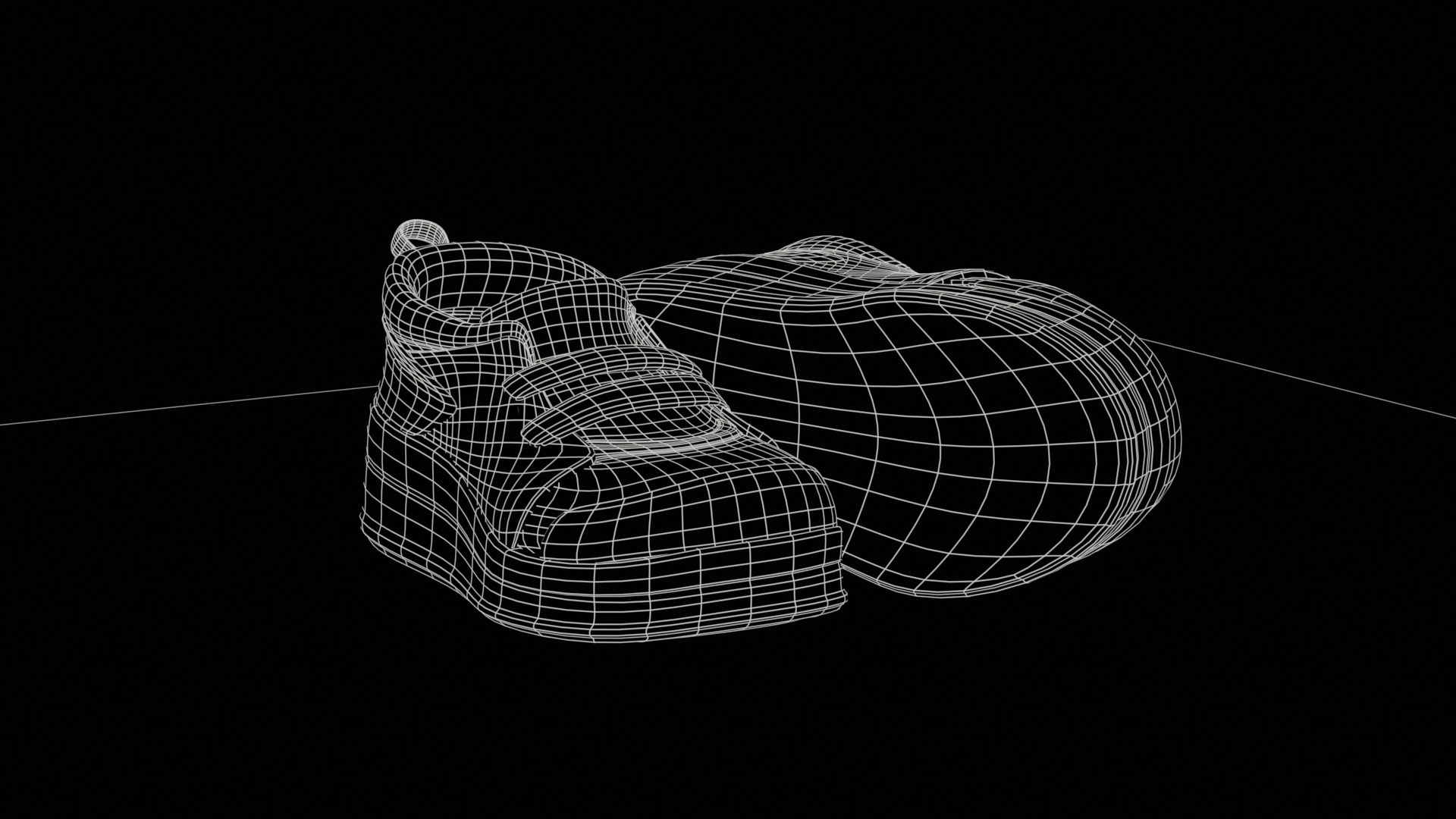 Shoe 3d Model and Texture Low-poly 3D model_4