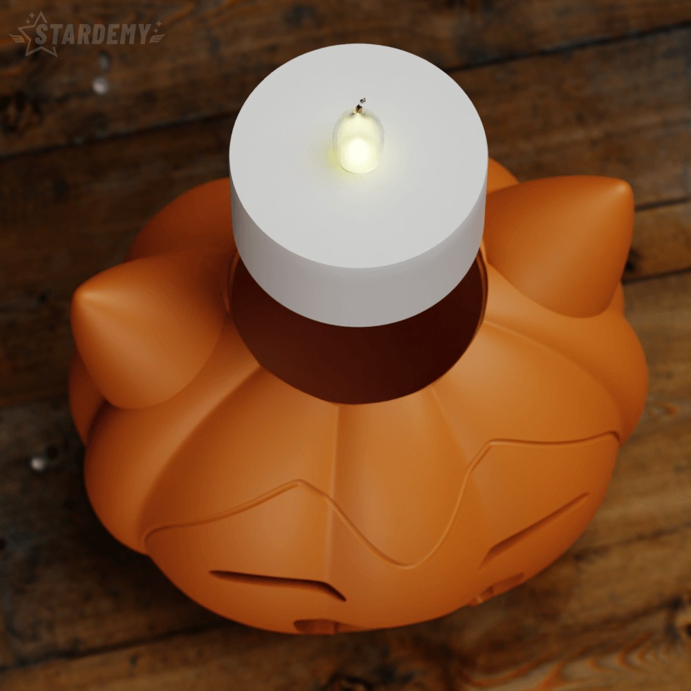 Pumpkin MeowthCandy Bowl Basket Halloween 3D print model_2