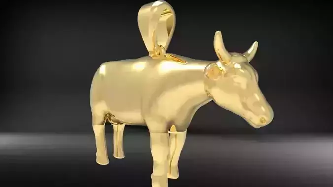 Cow Pendant Necklace Charm Bracelet Jewelry 