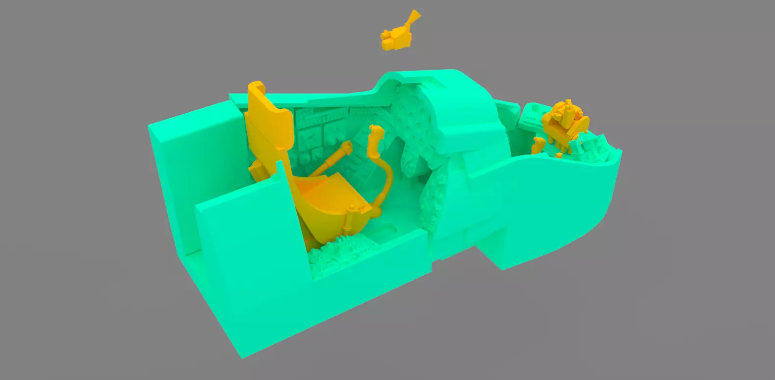 mi-24 1-144 scale profiset for zvezda model kit 3D print model_0