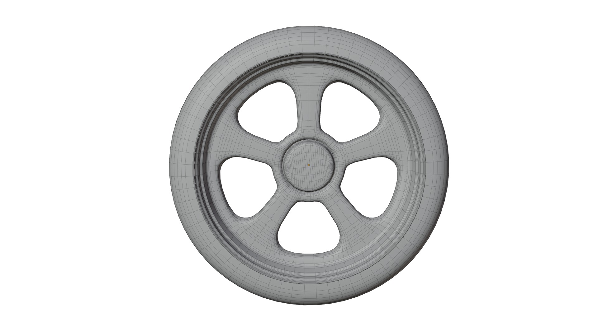 High-Detail Racing Car Wheel for Games and Rendering Low-poly 3D model_14