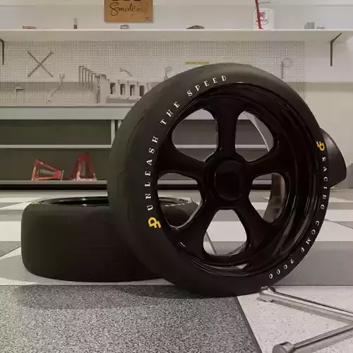 High-Detail Racing Car Wheel for Games and Rendering Low-poly 3D model High-Detail Racing Car Wheel for Games and Rendering Low-poly 3D model