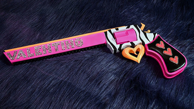 Valentino gun from Hotel Hazbin 3D print model