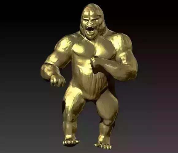 Gorilla Pendant 3D print model