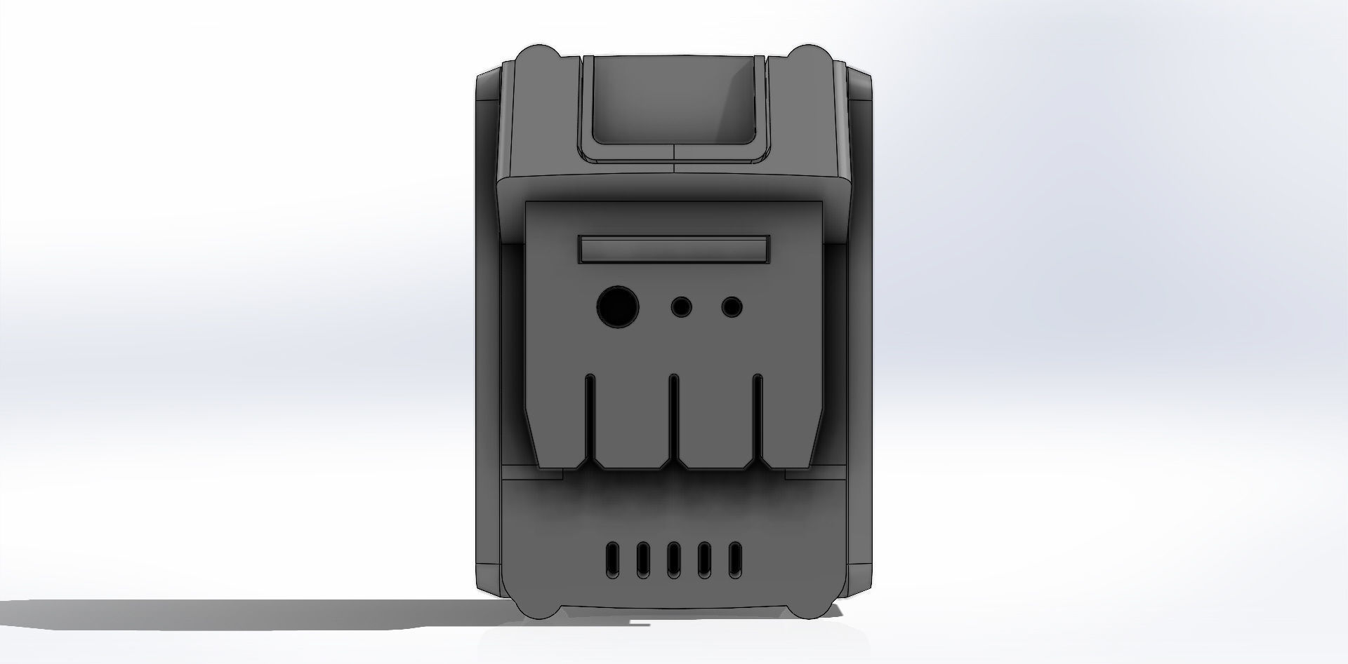 Bateria 12V Battery 3D model_22