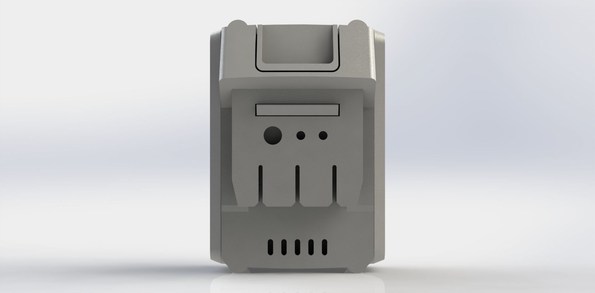 Bateria 12V Battery 3D model_23