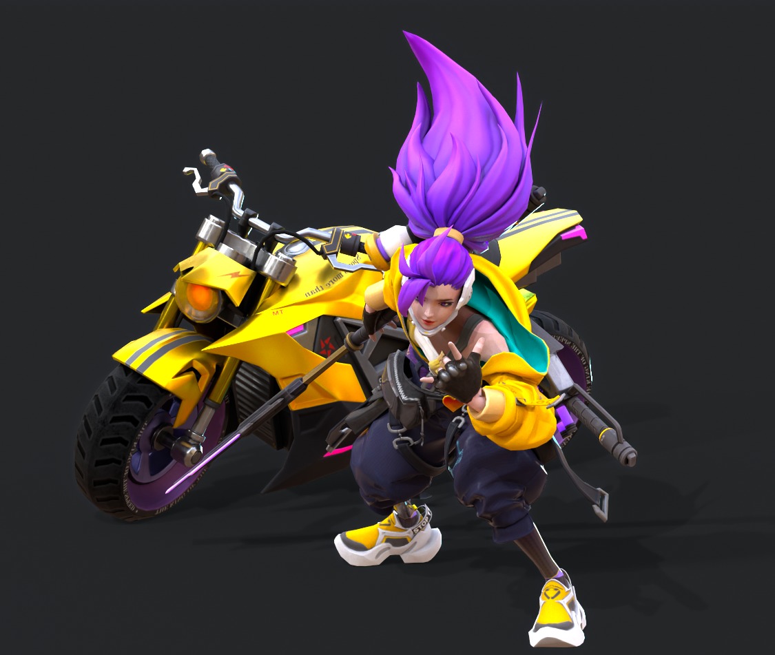 racing driver 3D model_13