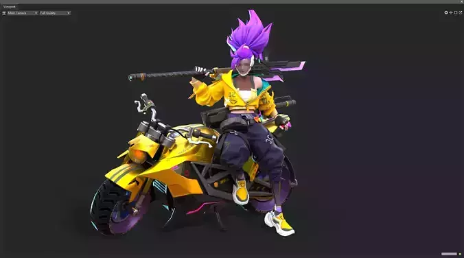 racing driver 3D model