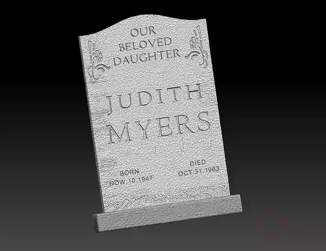 Halloween Judith Myers Tombstone 
