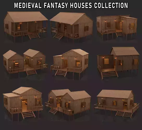 Medieval Fantasy Houses Collection 