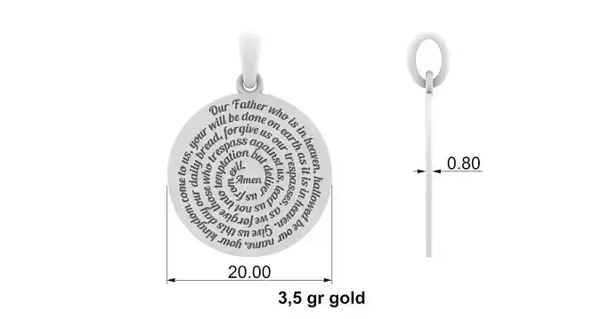 Medallion Our Father