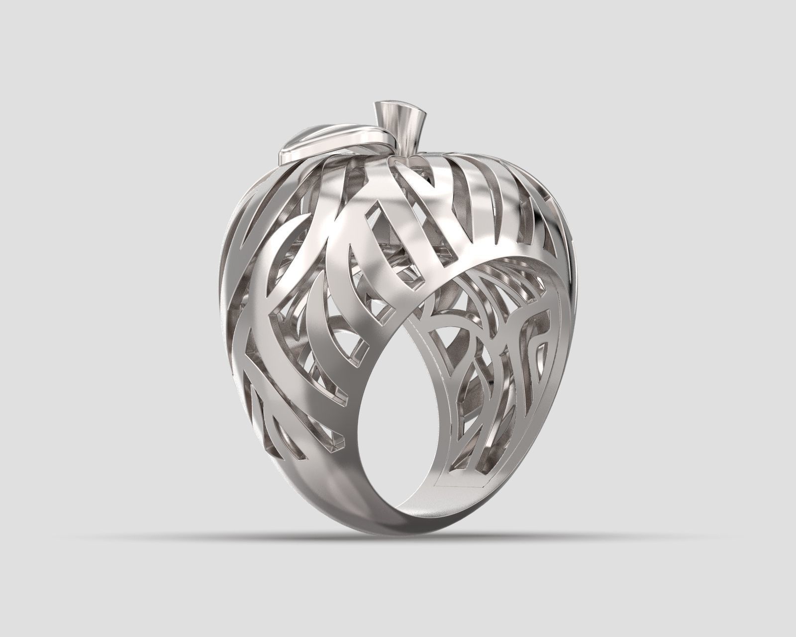 R 117 Apple Ring 3D print model_12