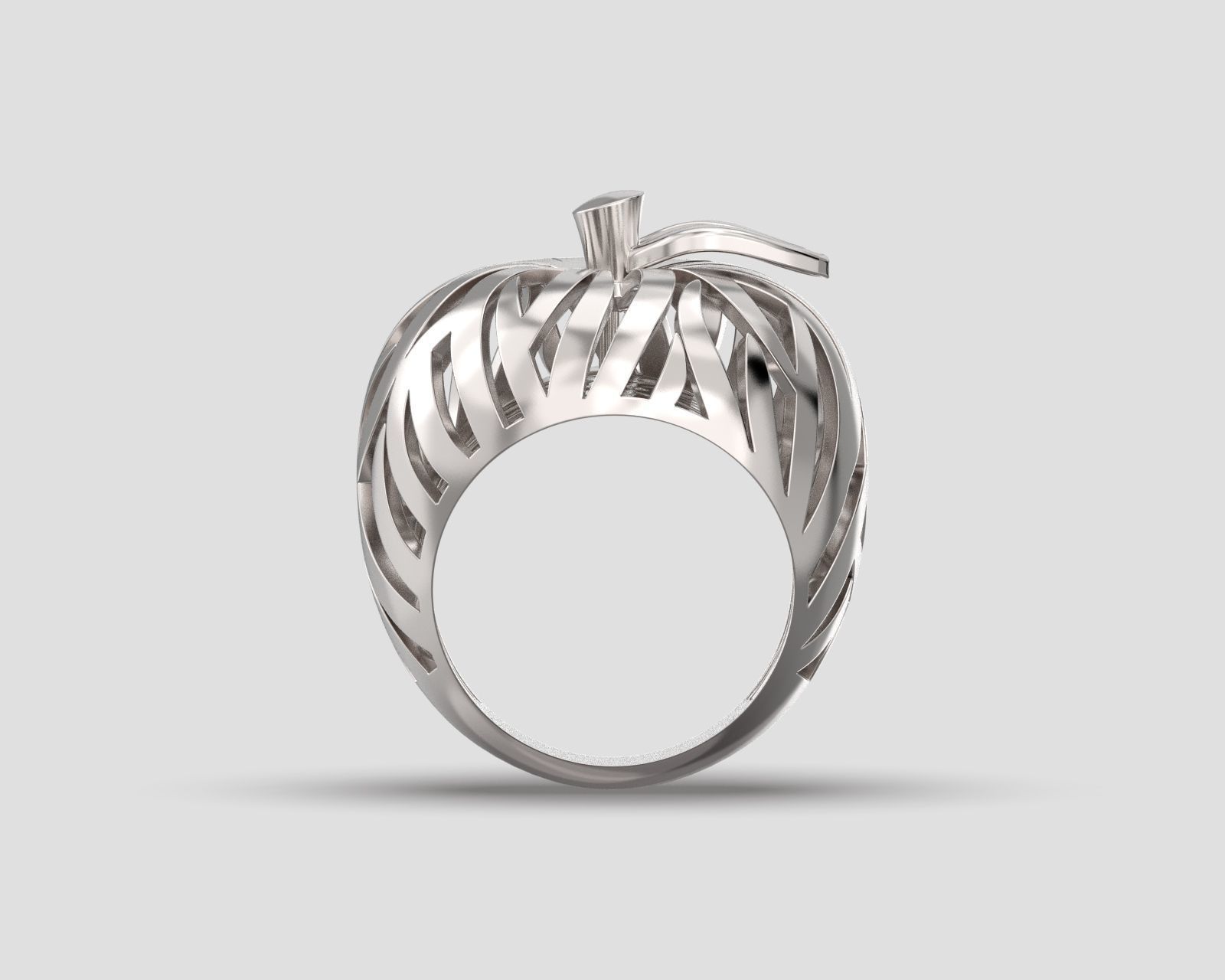 R 117 Apple Ring 3D print model_13