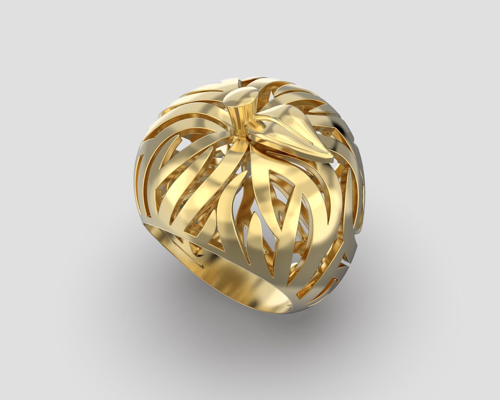 R 117 Apple Ring 3D print model_6