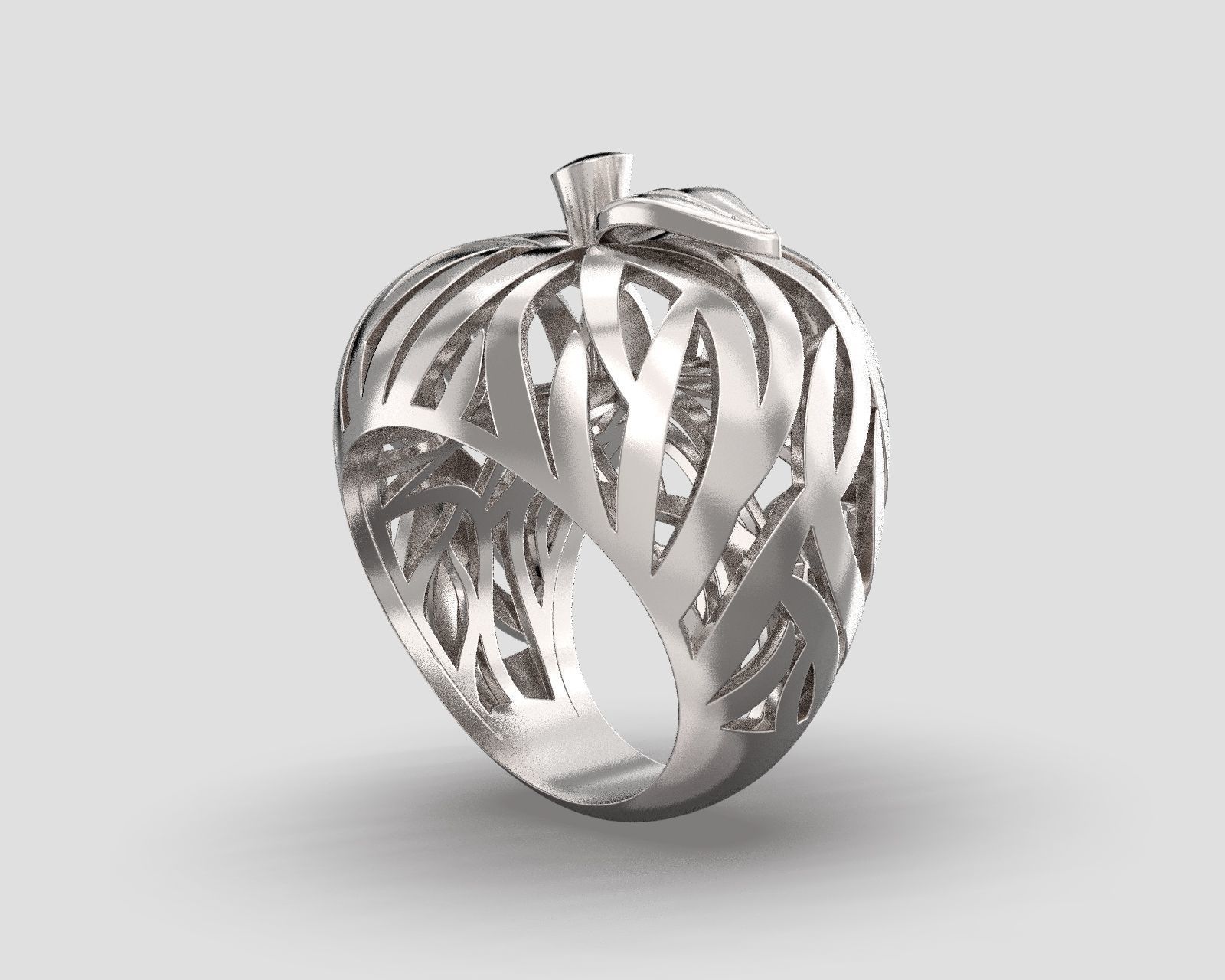 R 117 Apple Ring 3D print model_1