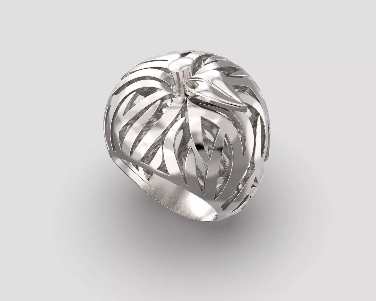 R 117 Apple Ring 3D print model_0
