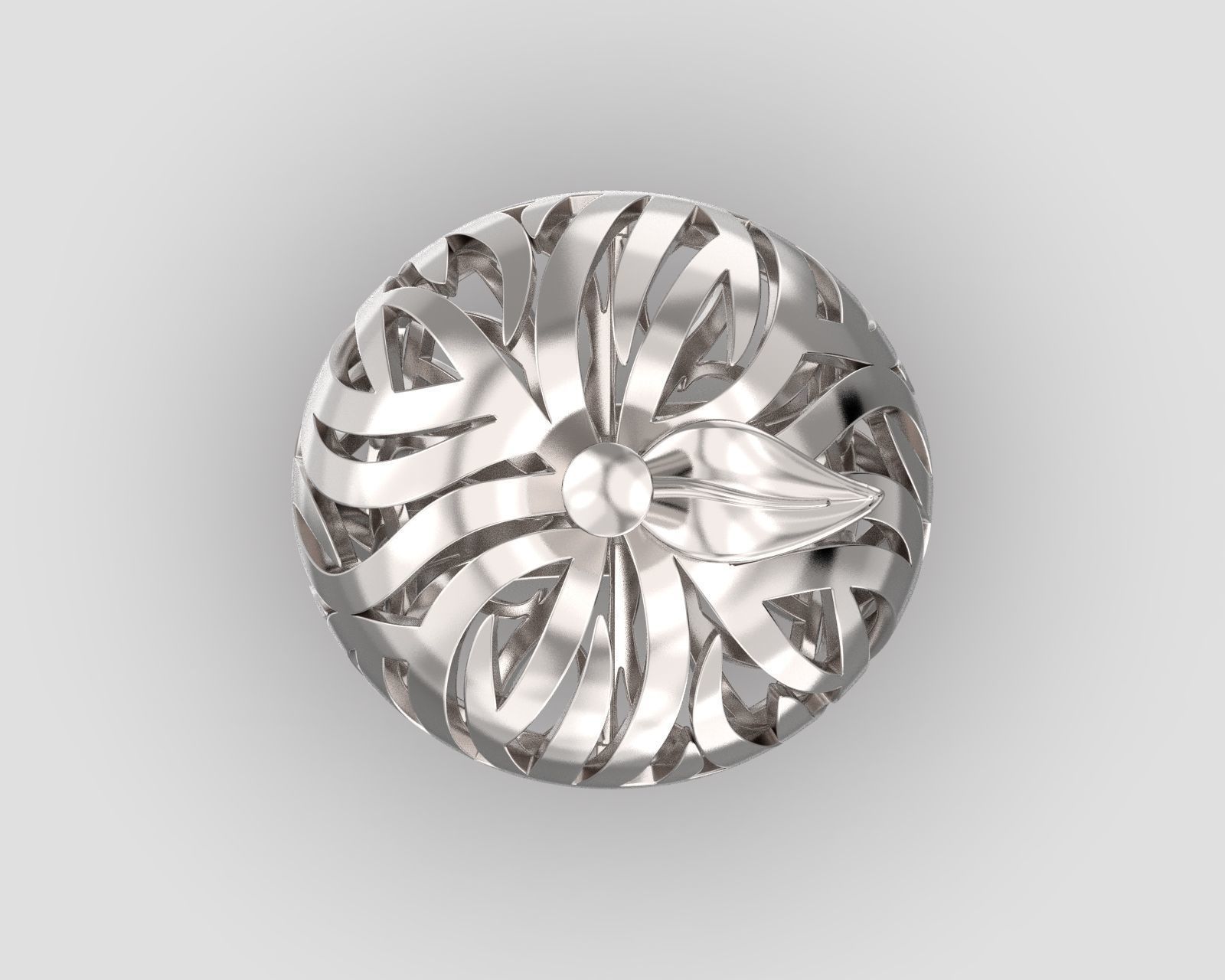R 117 Apple Ring 3D print model_14