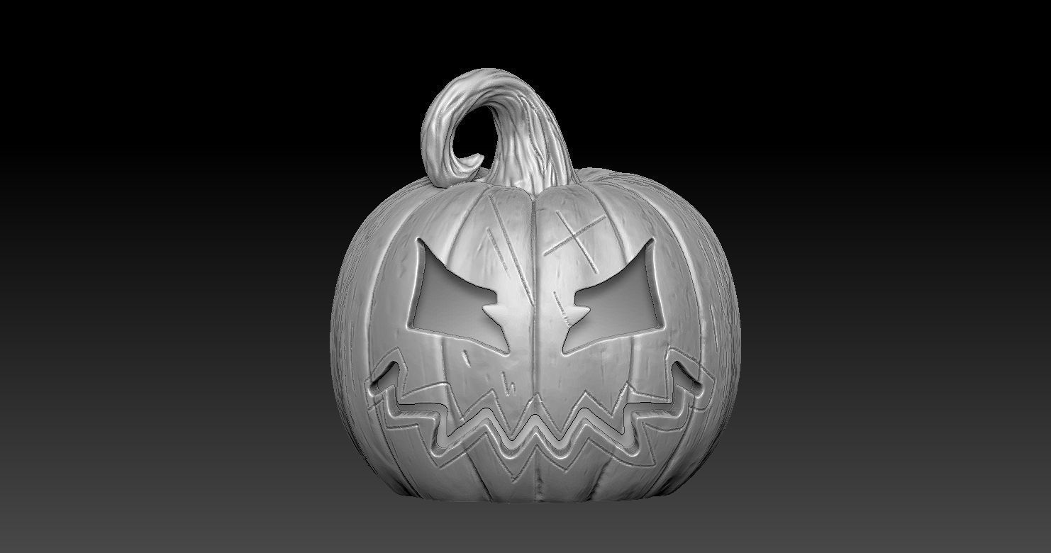 8 Halloween pumpkin charm  Model print 3D PENDANT 3D print model_5
