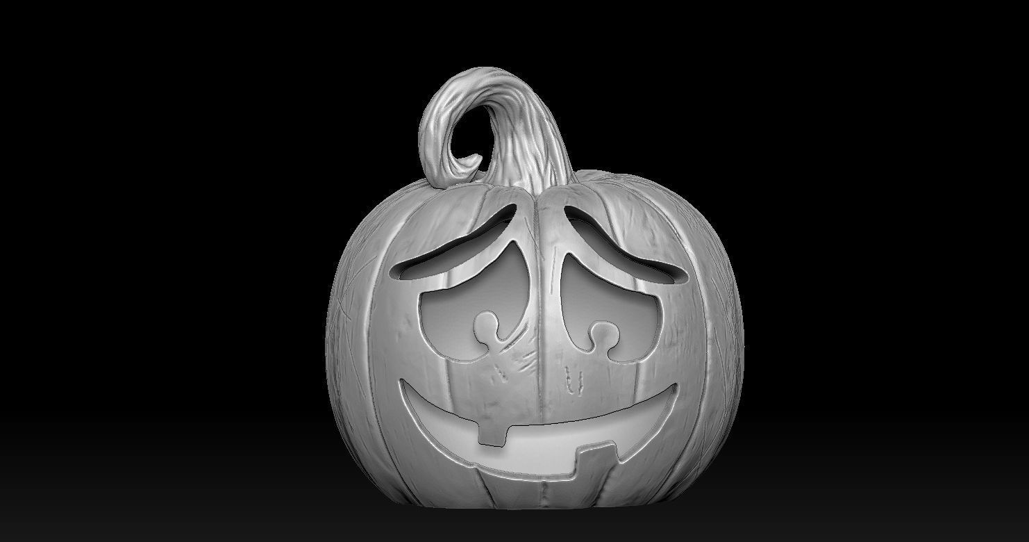 8 Halloween pumpkin charm  Model print 3D PENDANT 3D print model_7