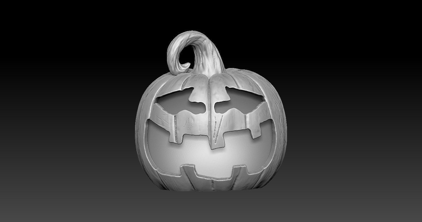 8 Halloween pumpkin charm  Model print 3D PENDANT 3D print model_6