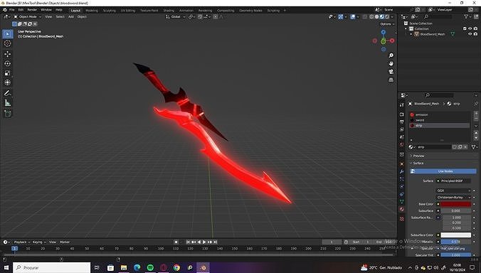Blood Sword 3D model
