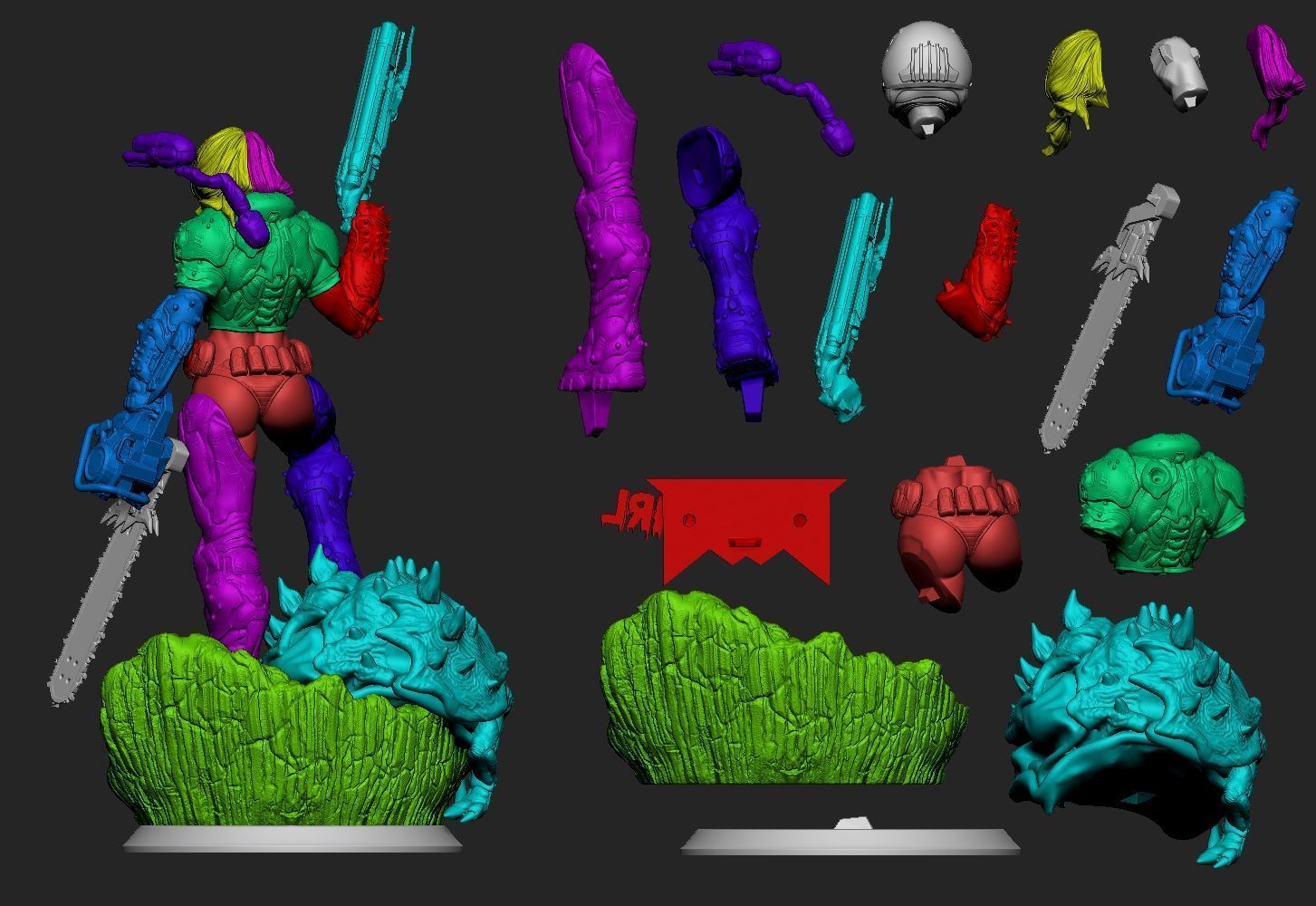 DOOM GIRL BY CREATIVE GEEK MB 3D print model_14