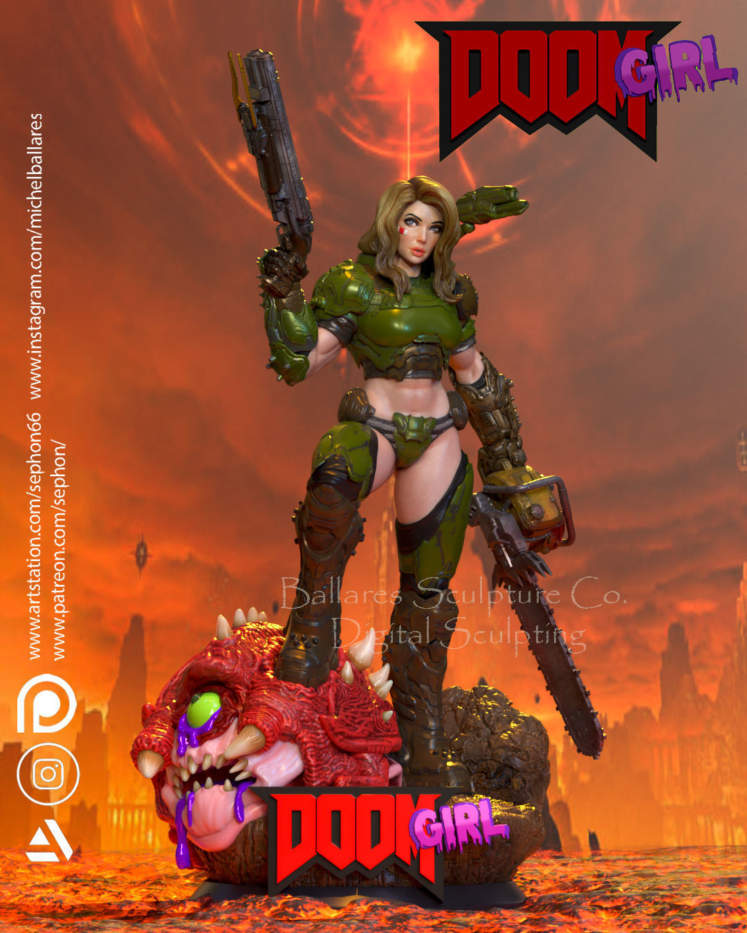 DOOM GIRL BY CREATIVE GEEK MB 3D print model_9