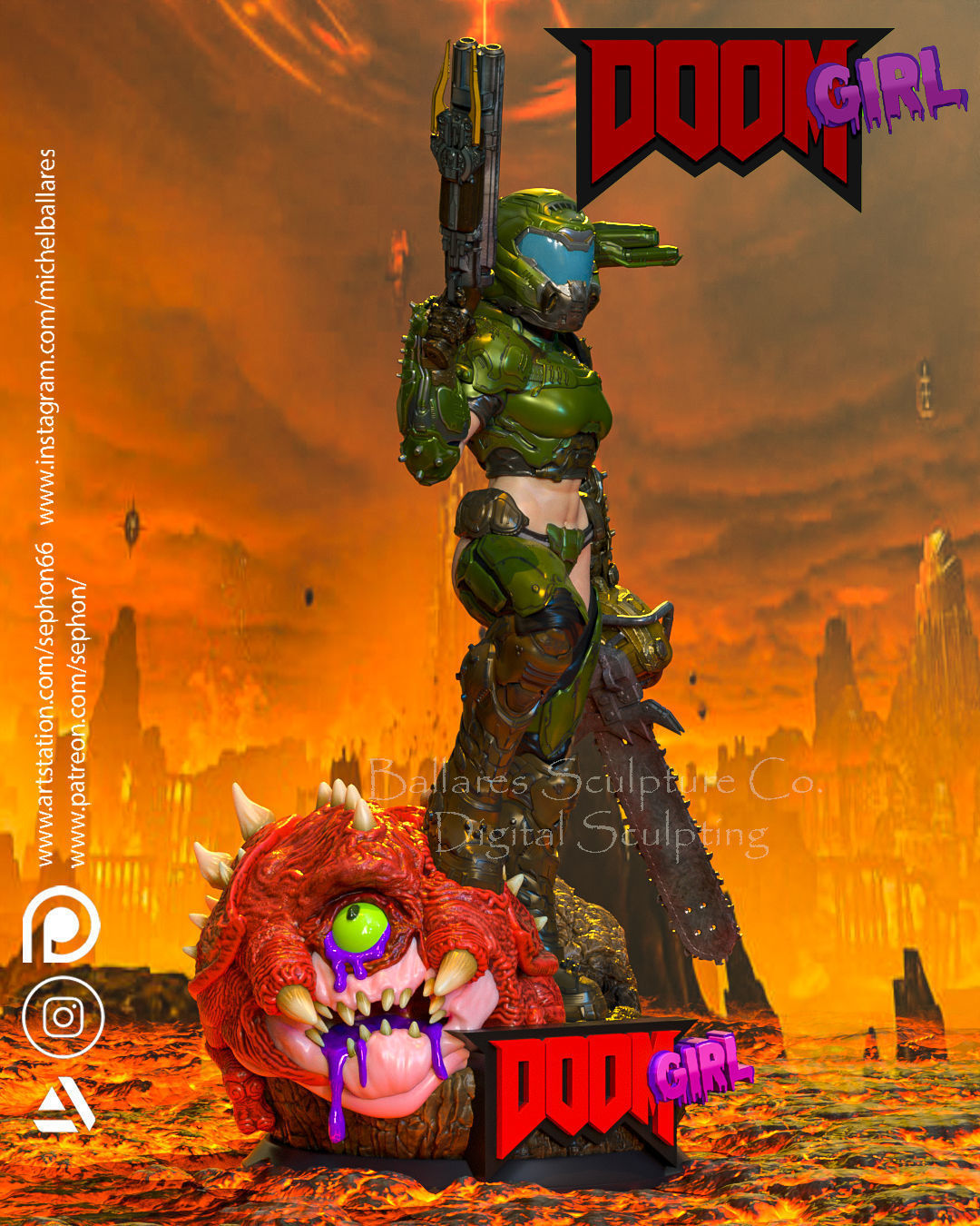 DOOM GIRL BY CREATIVE GEEK MB 3D print model_6