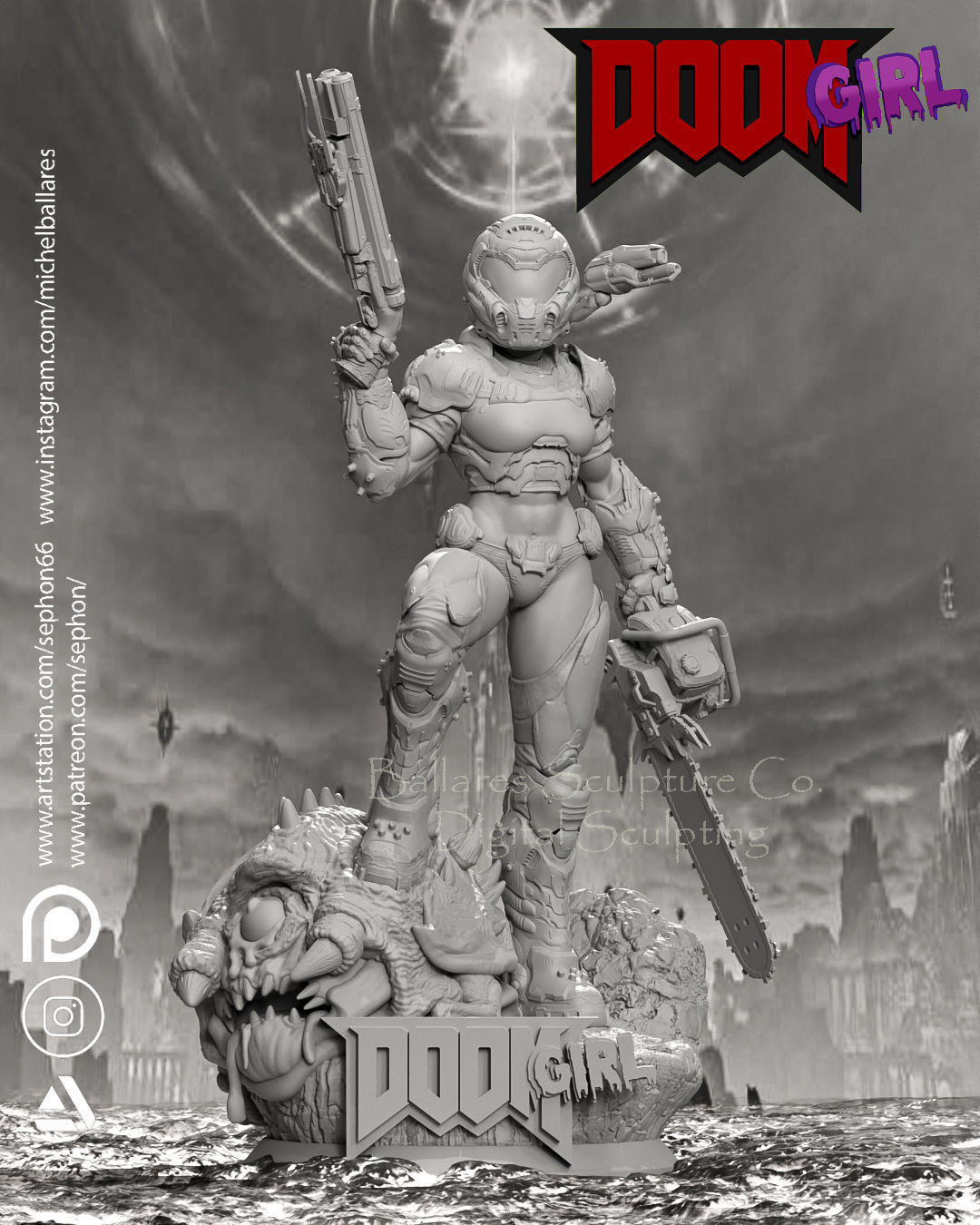 DOOM GIRL BY CREATIVE GEEK MB 3D print model_5