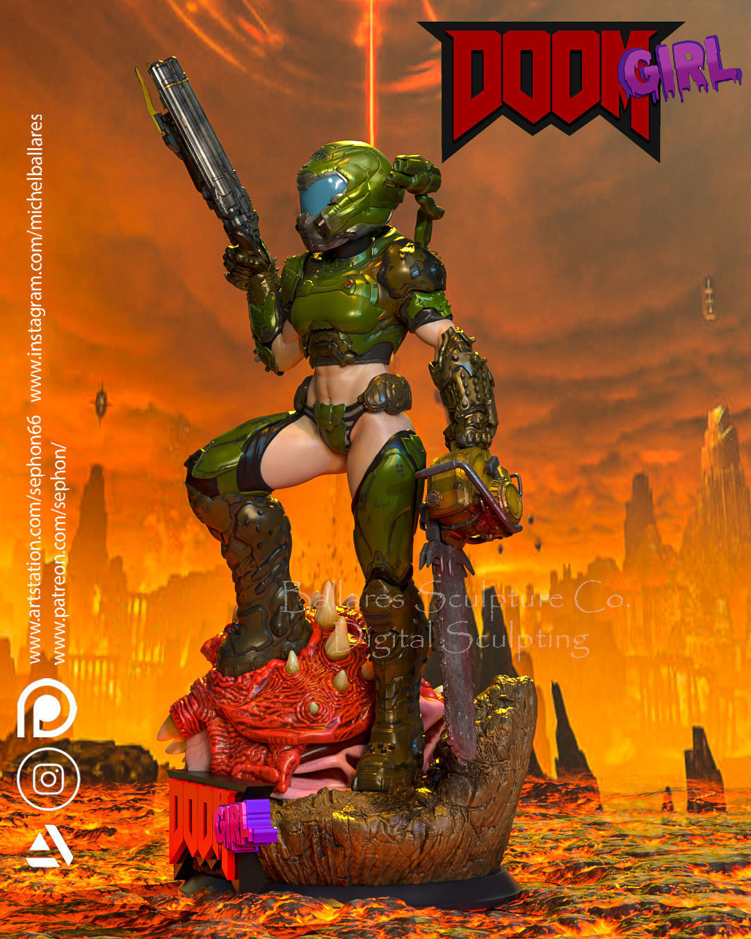DOOM GIRL BY CREATIVE GEEK MB 3D print model_8
