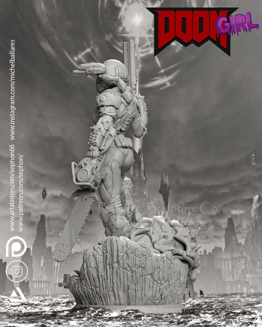 DOOM GIRL BY CREATIVE GEEK MB 3D print model_2