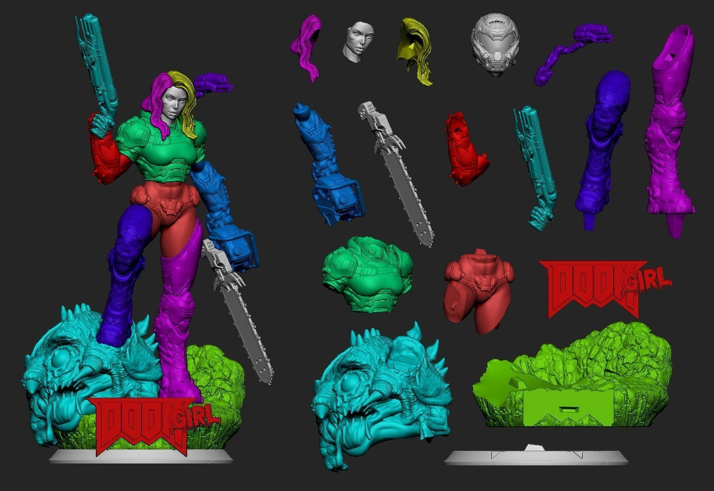 DOOM GIRL BY CREATIVE GEEK MB 3D print model_17