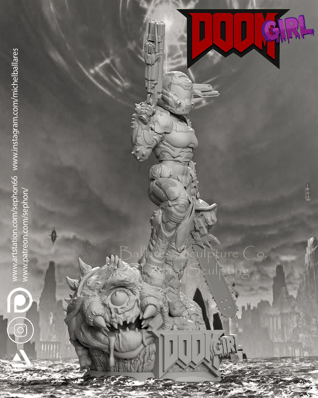 DOOM GIRL BY CREATIVE GEEK MB 3D print model_4