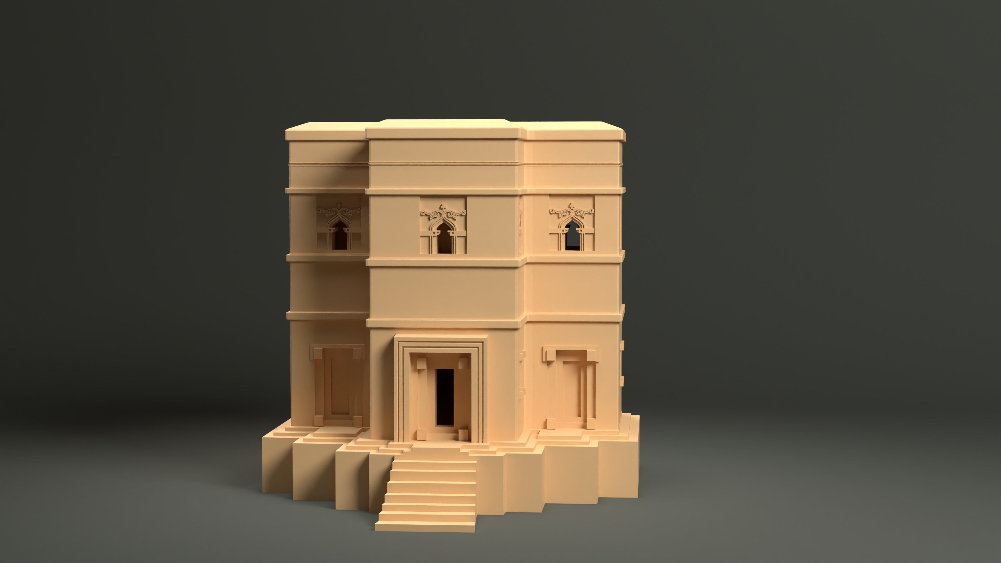 Lalibela Chruch Ethiopia 3D print model_14