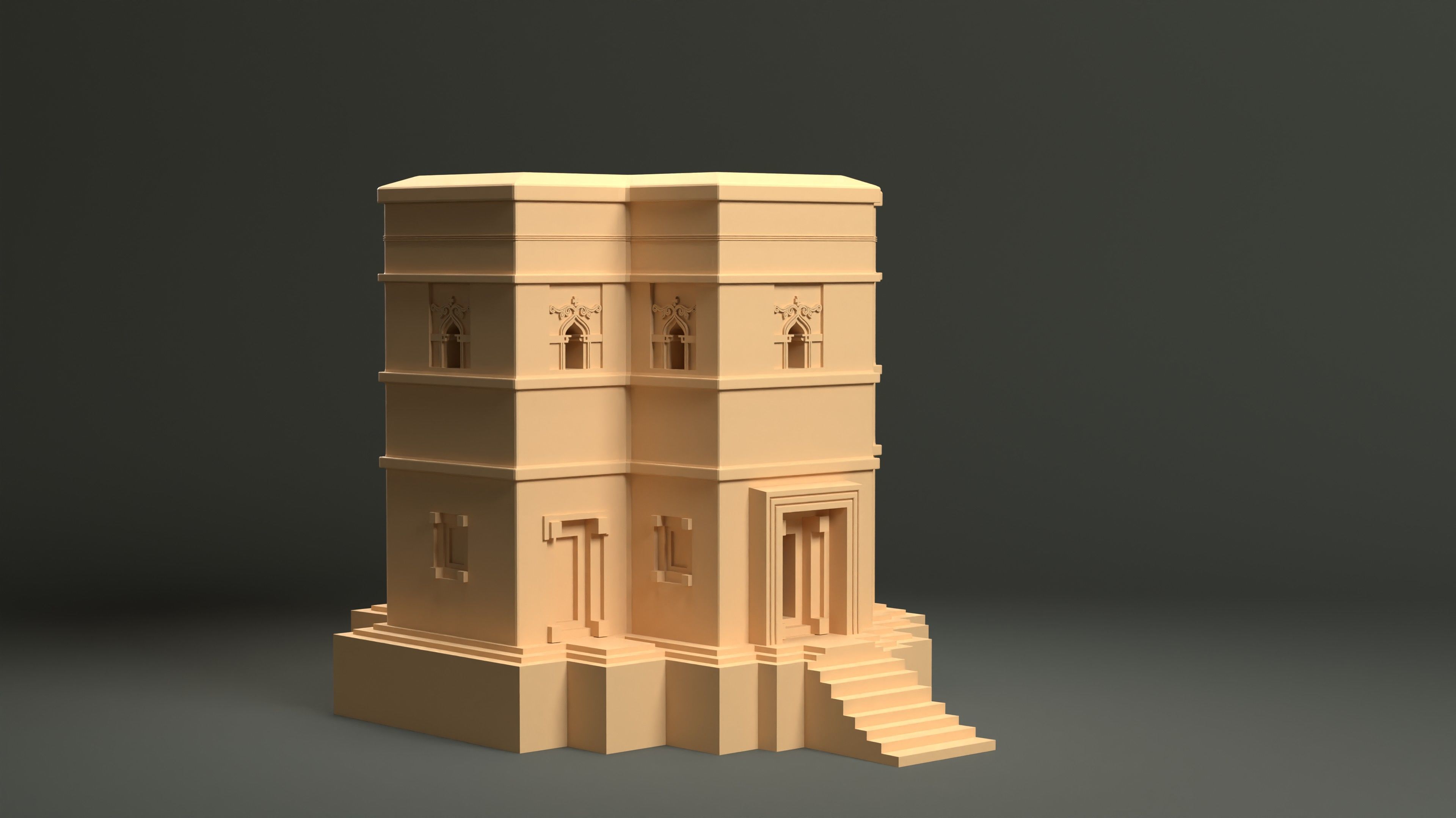 Lalibela Chruch Ethiopia 3D print model_6