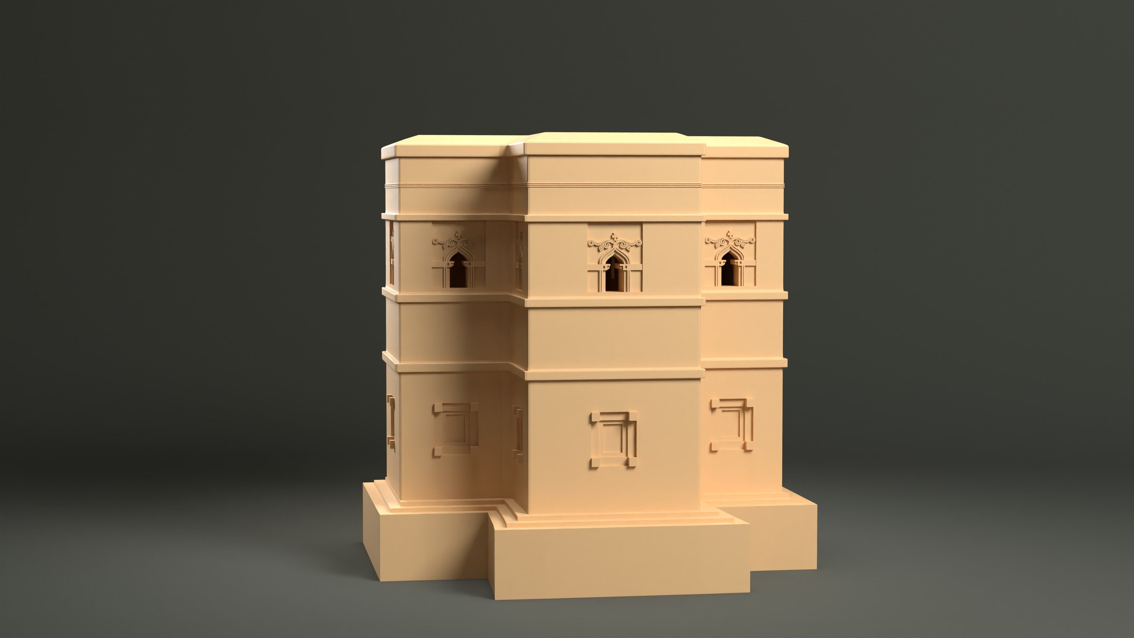 Lalibela Chruch Ethiopia 3D print model_10