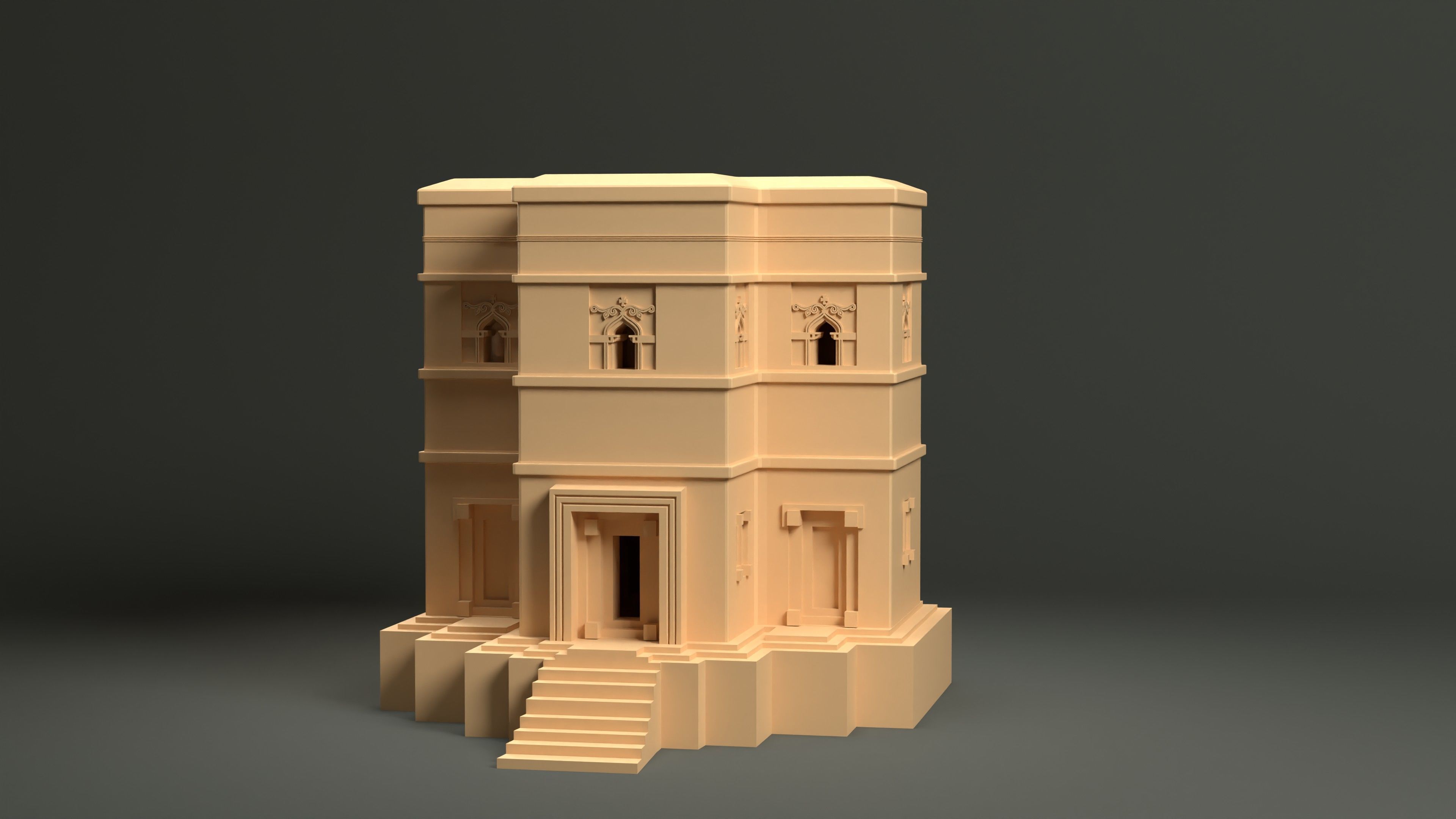 Lalibela Chruch Ethiopia 3D print model_13