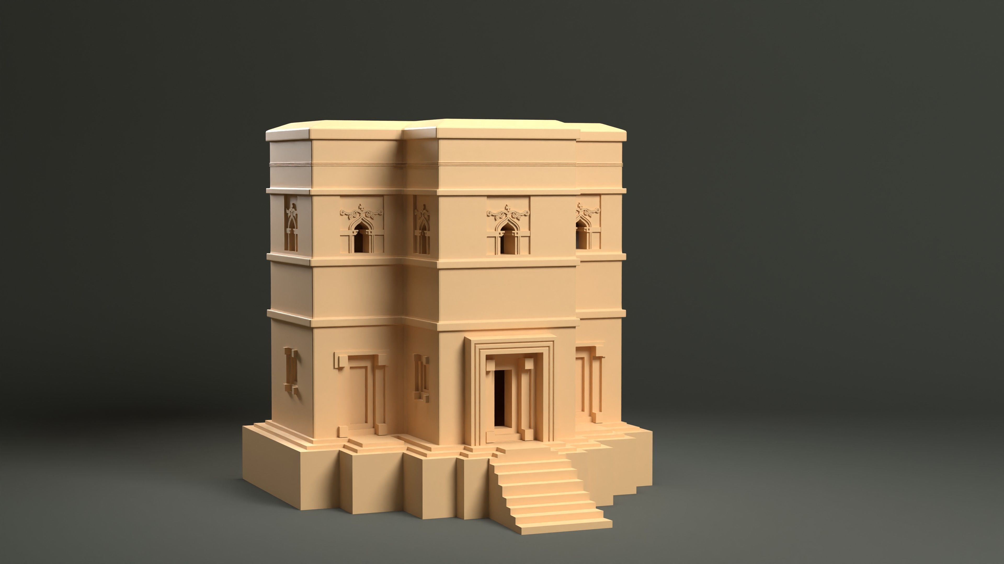 Lalibela Chruch Ethiopia 3D print model_4