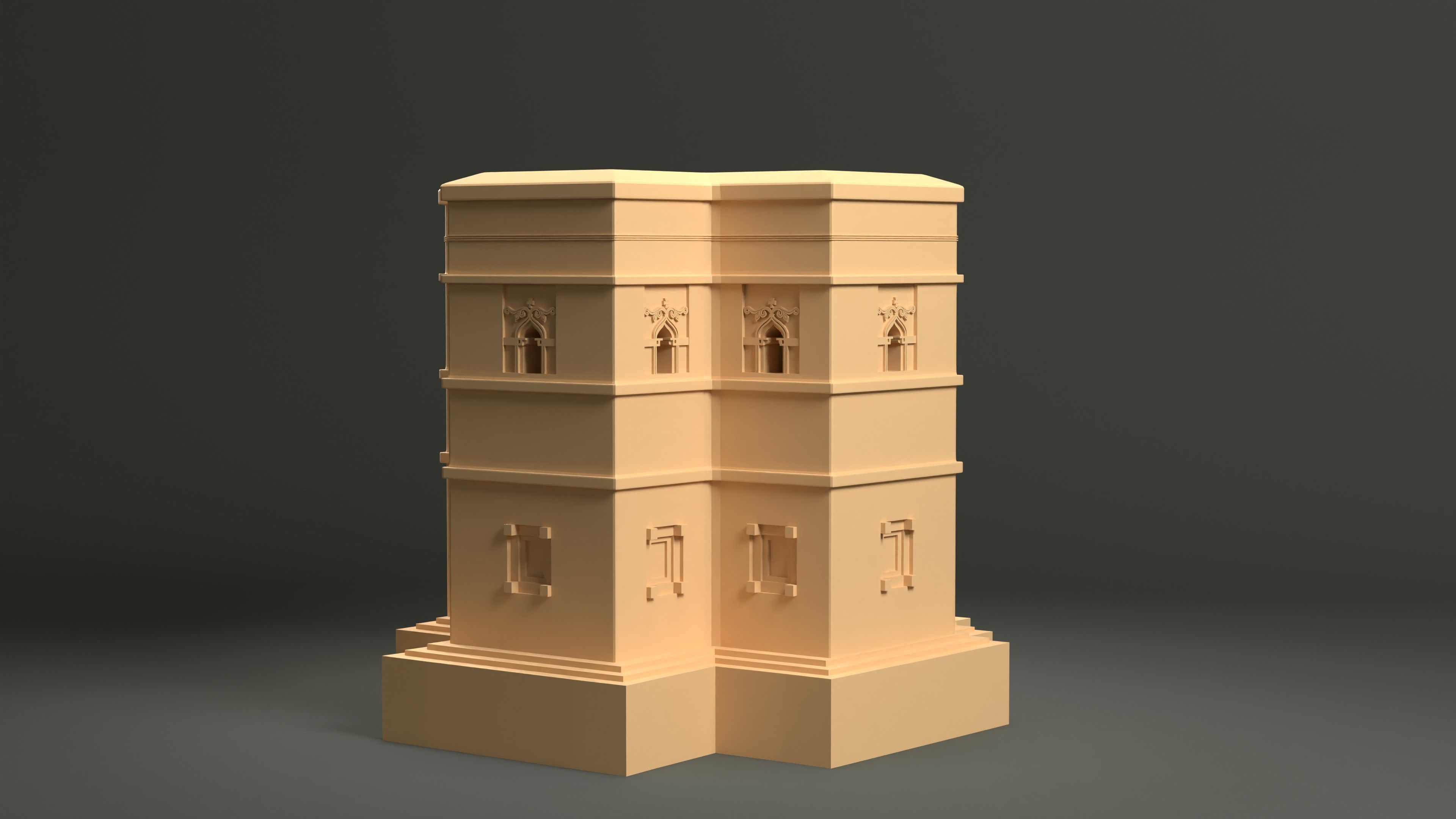 Lalibela Chruch Ethiopia 3D print model_9