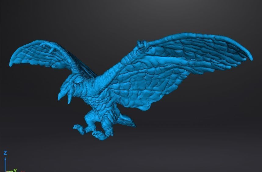 RODAN 2019 KAIJU MONSTER MINIATURE MODEL FANTASY GAMES RPG DND 3D print model_12