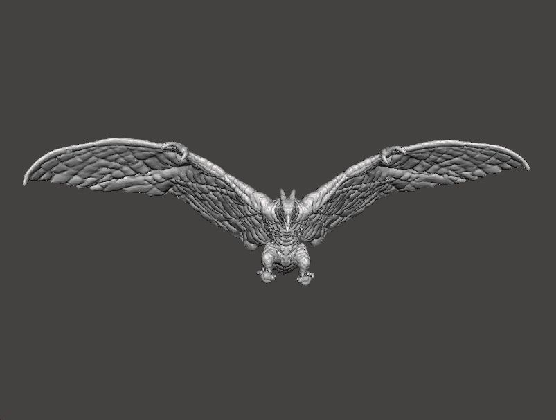 RODAN 2019 KAIJU MONSTER MINIATURE MODEL FANTASY GAMES RPG DND 3D print model_4