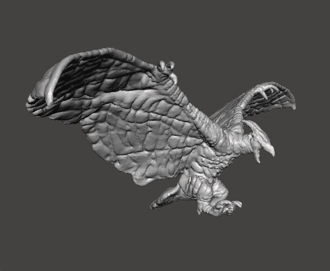 RODAN 2019 KAIJU MONSTER MINIATURE MODEL FANTASY GAMES RPG DND 3D print model_6