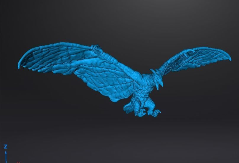 RODAN 2019 KAIJU MONSTER MINIATURE MODEL FANTASY GAMES RPG DND 3D print model_11