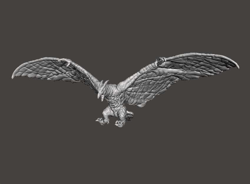 RODAN 2019 KAIJU MONSTER MINIATURE MODEL FANTASY GAMES RPG DND 3D print model_3