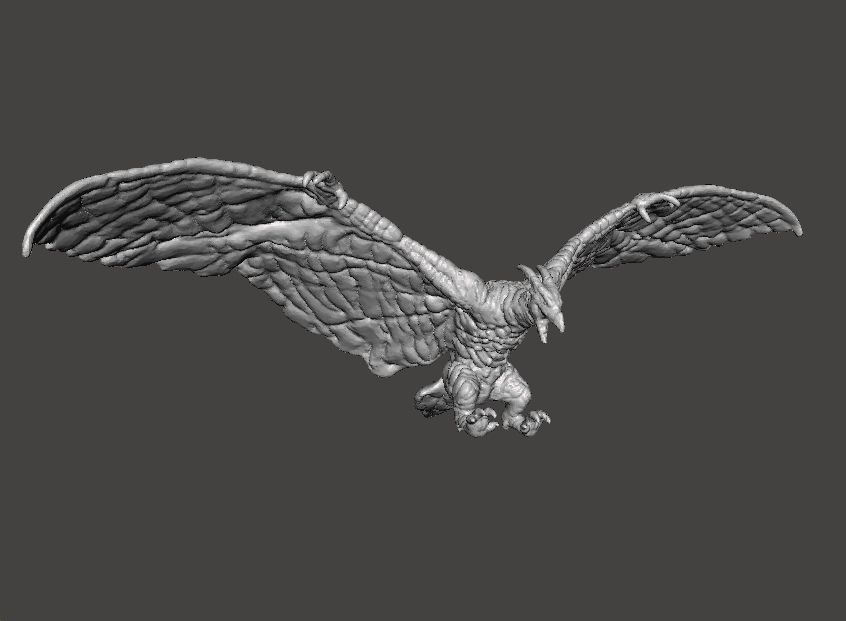 RODAN 2019 KAIJU MONSTER MINIATURE MODEL FANTASY GAMES RPG DND 3D print model_5