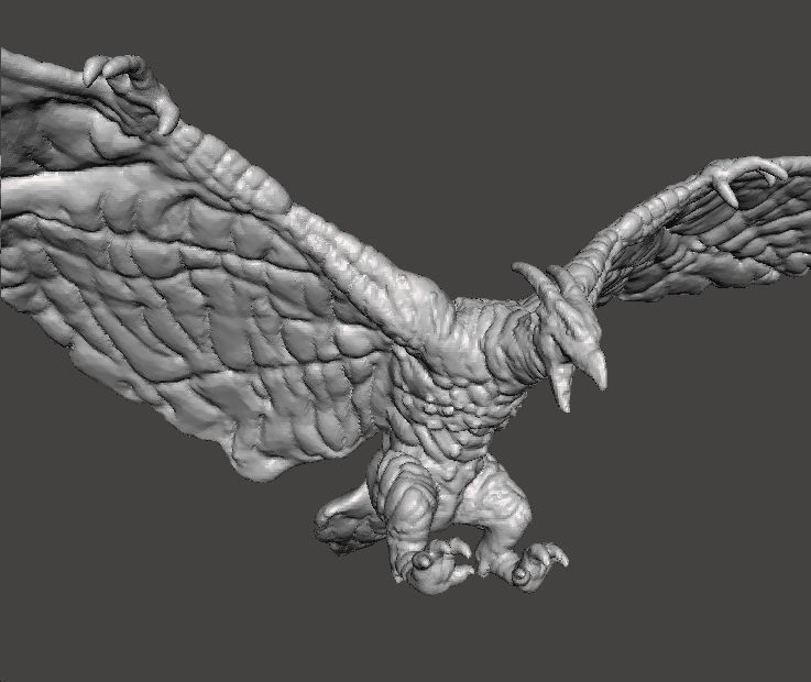 RODAN 2019 KAIJU MONSTER MINIATURE MODEL FANTASY GAMES RPG DND 3D print model_2