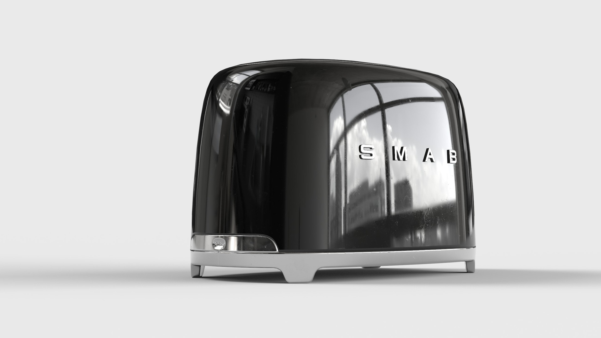 Toaster Low-poly 3D model_14