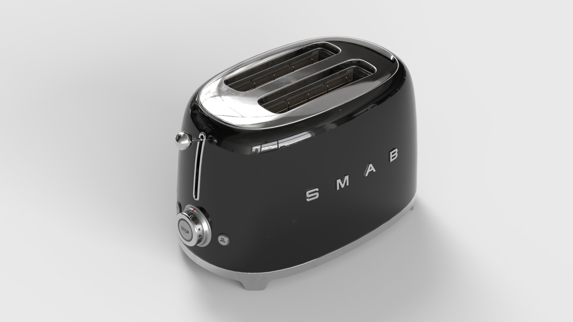 Toaster Low-poly 3D model_9